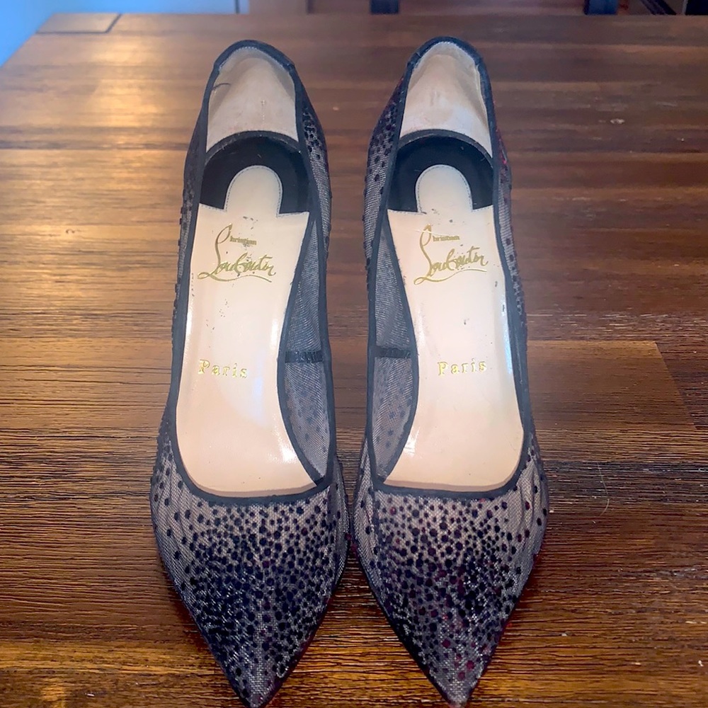 Louboutin mesh pumps